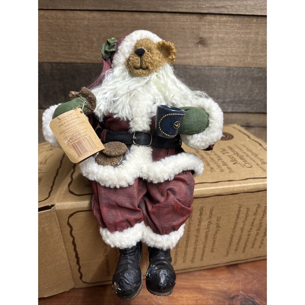 Boyds Bears Crumpletons Jolly B. Krinkleclaus Crumpleton Shelf Sitter In Box
